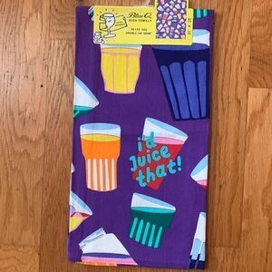 Blue Q cotton dish towel  - I’d Juice That!